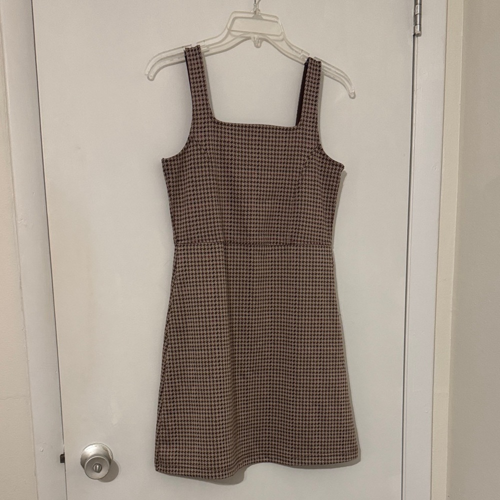 Abercrombie KidsElegant Brown Checkered Dress